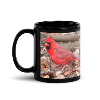 Cardinal and Indigo-bunting mug - 11oz handle left